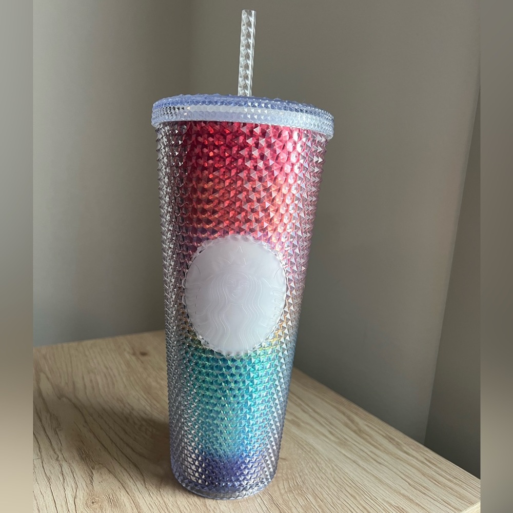 SOLD Starbucks 2020 Rainbow Pride Studded 24 oz Cold
Cup Tumbler- New